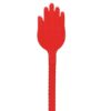 ZJchao Handheld Pat Massage, Silicone Scraping Pat Stick Acupoint Meridians Massage Pat Body Massage Pat Stick for Back Shoulder Body Muscle Fatigue Relief(red) - Image 2