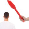 ZJchao Handheld Pat Massage, Silicone Scraping Pat Stick Acupoint Meridians Massage Pat Body Massage Pat Stick for Back Shoulder Body Muscle Fatigue Relief(red) - Image 4
