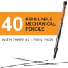 Roll over image to zoom in BIC Xtra-Smooth Mechanical Pencil (MPP40MJ), Medium Point (0.7mm), Perfect for the Classroom and Test Time, 40-Count - Image 5