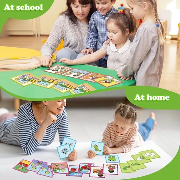 Sequencing Cards,Sequence Board Game for Kids,Speech Therapy Materials Toys for Autism,Story Storytelling,Social Skills,Sentence Building,Preschool Learning Activities,Classroom & Homeschool - Image 3