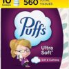 Puffs Ultra Soft Non-Lotion Tissues, 10 Cubes, 56 Tissues Per Box